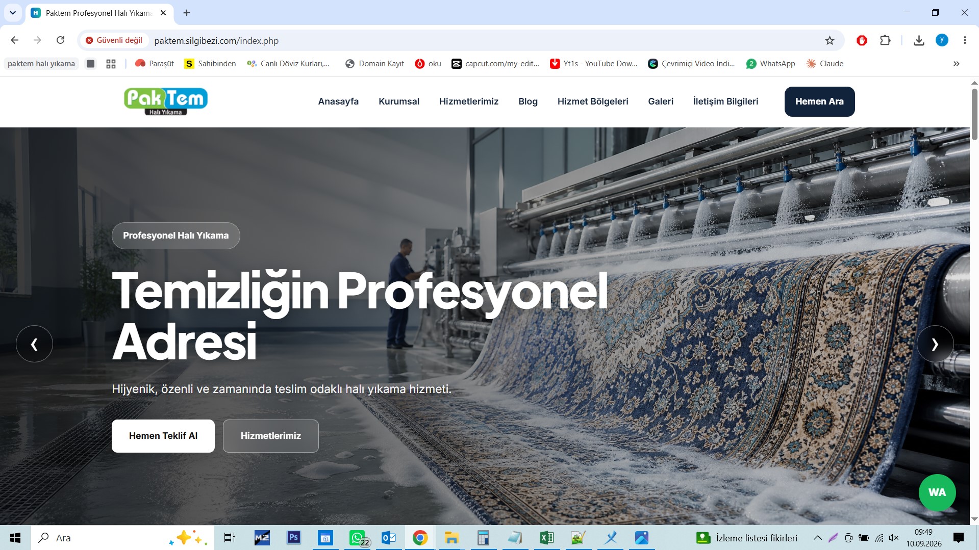 V12 Temizlik Web Tasarım