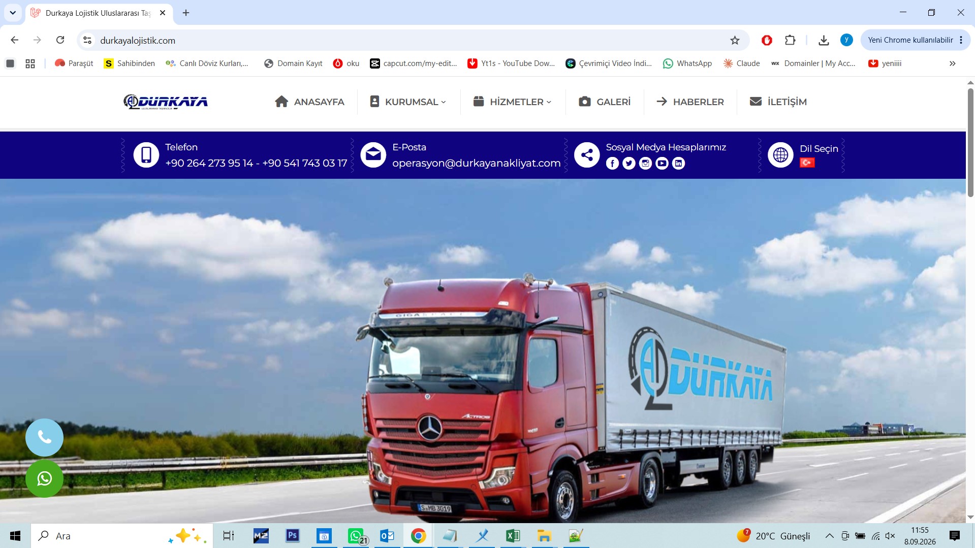 V8 Lojistik Web Tasarım