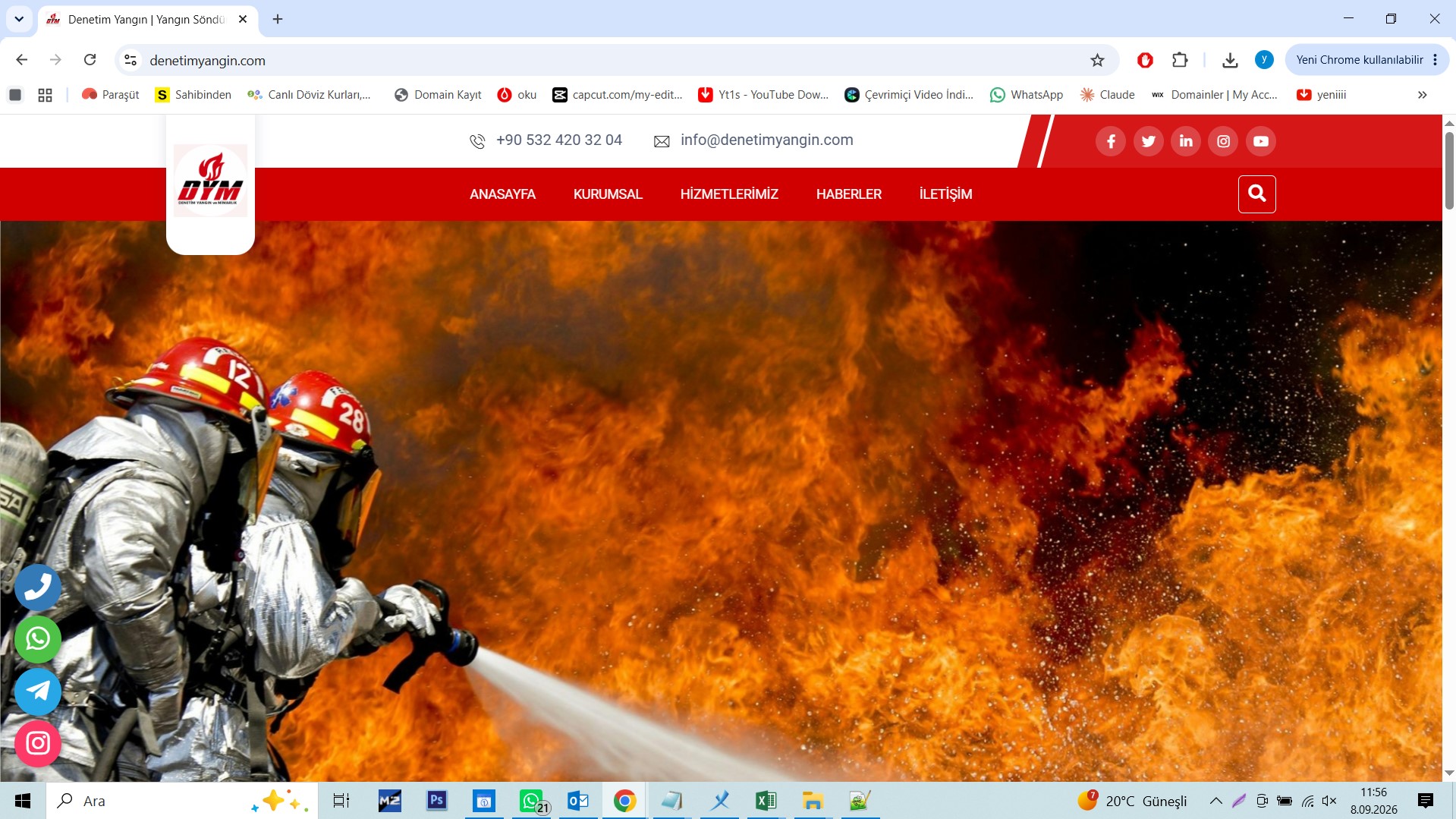 V9 Yangın Denetim Web Tasarım